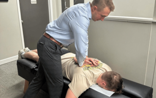Dr Alex Is Giving Chiropractic Treatment For Back Pain